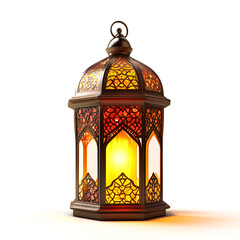 Illuminated Ramadan Lantern Warm Festive Glow