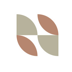 Stacked Geometry Shaped Pattern Illlustration