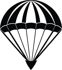  Parachute silhouette, Ski parachute gliding silhouette vector, paraglider vector illustration, Paragliding Parachute, Silhouette, vector illustration 