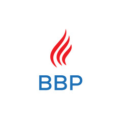 BBP logo design. Creative company name, headlines typography identity, trendy logotype. Vector illustration.