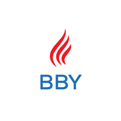 BBY logo design. Creative company name, headlines typography identity, trendy logotype. Vector illustration.