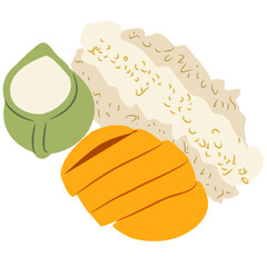 Mango sticky rice Thailand Food
