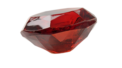 a red diamond on a white surface