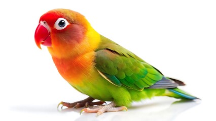 Naklejka premium Lovebird bird isolated on white background