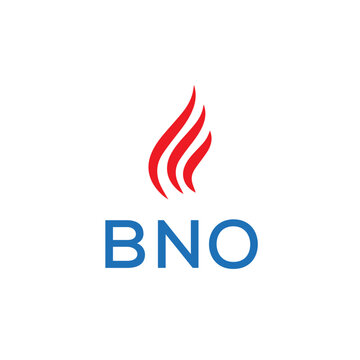 BNO logo design. Creative company name, headlines typography identity, trendy logotype. Vector illustration.