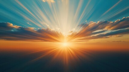 Fototapeta premium Light Christ Sunset Sunrise Religious Hope Faith Sky Symbol Art BG
