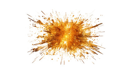 gold explosion with sparks png