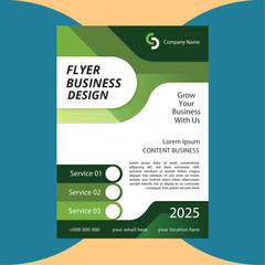 Corporate business flyer design and brochure cover template