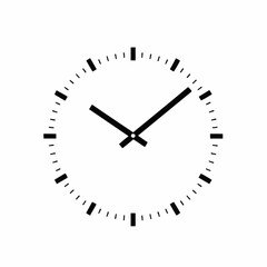 Clock face showing 908, black hands, white background, quartered circle with tick marks