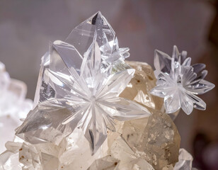 Closeup Of Sparkling Crystal Formations