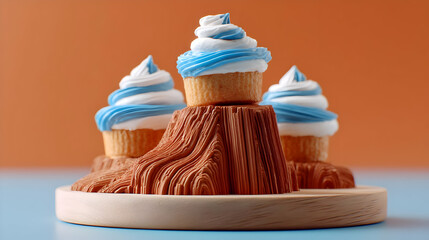 of cupcakes growing from circuit tree branches