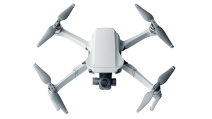 drone with digital camera on transparent background. drone png
