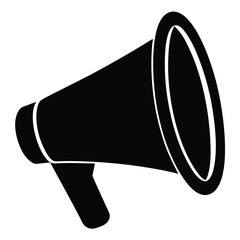 megaphone on white background