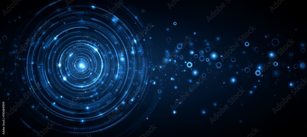 Poster Portal digital virtual. Technology wireless server communication system. Generative AI technology.	
