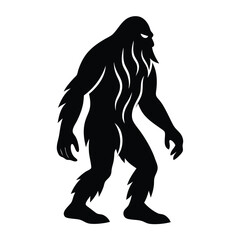 Mysterious Bigfoot Silhouette Cryptid Creature of the Wild