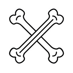 vector illustration of a bone