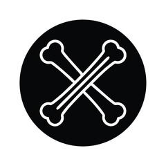 vector illustration of a bone