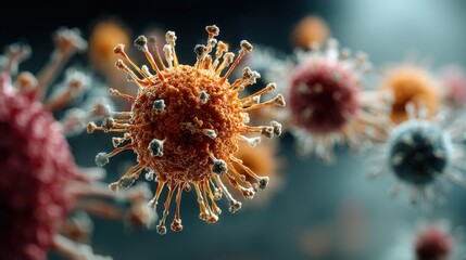coronaviruses influenza 3d render coronavirus covid 19 colorful background,photo stock