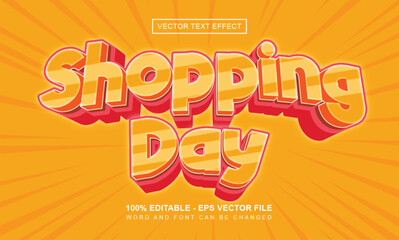 Shopping day text Effect