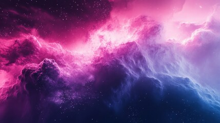 Ultra quality image of soft pink and purple grainy background Sky above from pink to pale blue gradient glowing, purple.
