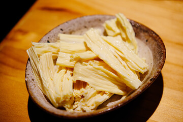 Tofu skin, beancurd sticks food