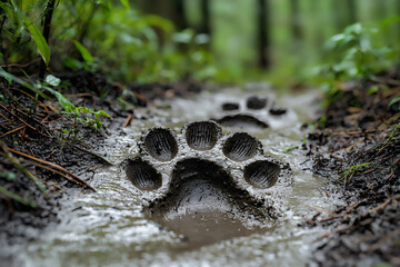 tiger paw print trail,