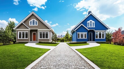 Ultra quality image of navigating Renting vs. Buying: Dilemma of House Property Purchase Uncertainty in Today's Real Estate Market.