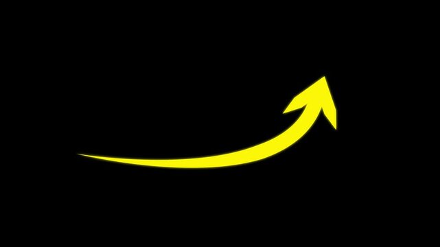 Path Curved Arrowhead Collection animation . Doddle