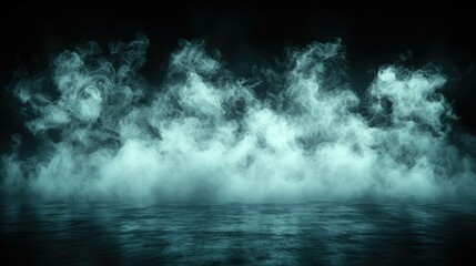 Abstract smoke or vapor against dark background with soft colors and gradients