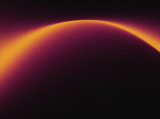 Abstract orange and purple curve on dark background.