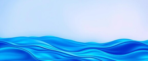 Fluid, vibrant blue gradient transitioning from deep teal to bright cyan, motion, cyan
