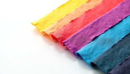 Naklejka premium Single, vibrant colored flap isolated on pure white background , background, simple