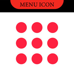Menu UI Design Elements icons. Set of hamburger Menu buttons. Website Navigation Icons for Mobile App and User Interface. Modern colored Navigation buttons or Web menu and ui icons set