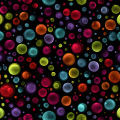 Artistic polka dot pattern, random scatter