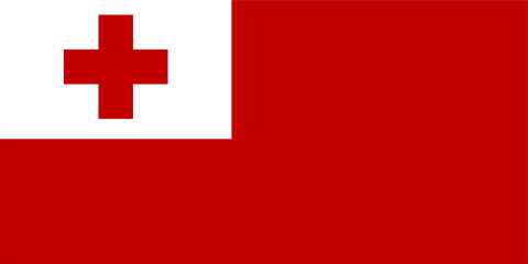 Fototapeta premium Flag of tonga.eps