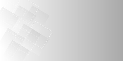 Abstract background grey lines, White color technology concept geometric vector background. abstract background with squares and 3d vector design. abstract Elegant white and grey Background template.