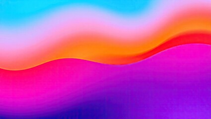 Fototapeta premium Abstract vibrant gradient waves in pink, orange, blue, and purple hues