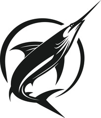 Swordfish silhouette vector