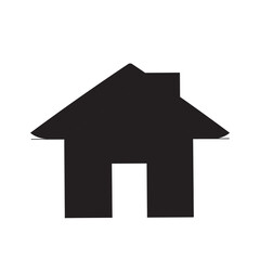  House icon vector. Home icon vector. Continuous line black