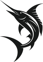 Swordfish silhouette vector