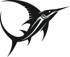 Swordfish silhouette vector