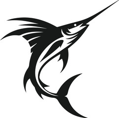 Swordfish silhouette vector