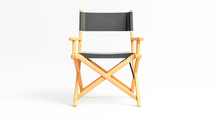 Movie Director Chair on White Background