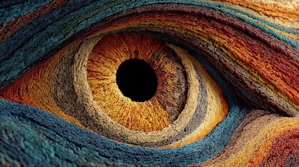 human multicolored iris of the eye animation concept rainbow lines after a flash scatter out of a bright binary circle and forming volumetric a human eye iris and pupil 3d rendering ba