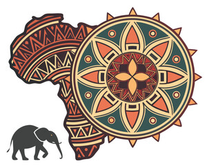 African Tribal Mandala Pattern