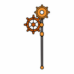 Obraz premium vector illustration of gears