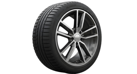 Car tire and wheel assembly