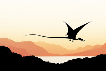 Fototapeta premium jurassic coastal flyer,