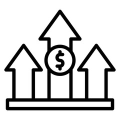 Competitive Advantage Vector Line Icon Design