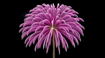 Obraz premium Pink Fireworks Flower with 3D Render, and Abstract Bloom.